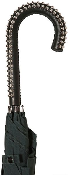 Burberry Prorsum Spiked Leather Handle Nylon Umbrella - Lyst