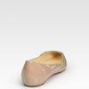 Christian Louboutin Pigalove Patent Leather Crystal Coated Flats in Beige (nude) - Lyst