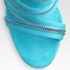 Christian Louboutin Unzip Suede Sandals in Blue (turquoise) - Lyst