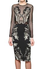 Etro Cotton Tulle and Viscose Cady Dress