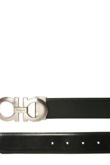 Ferragamo 35cm Reversible Brushed Leather Belt - Lyst