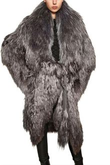Gareth Pugh Viscose Yarn Hand Knotted Faux Fur Coat - Lyst
