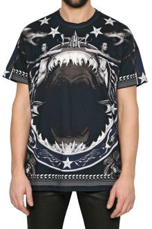 Givenchy Shark Print Oversized Jersey Tshirt - Lyst