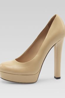 Gucci Helena Leather Platform Pump - Lyst