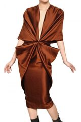 Haider Ackermann Wool Silk Shantung Dress
