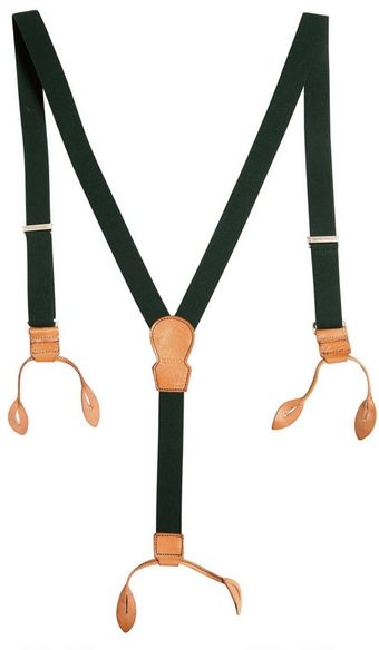 Iceberg Suspenders with Leather Details - Lyst