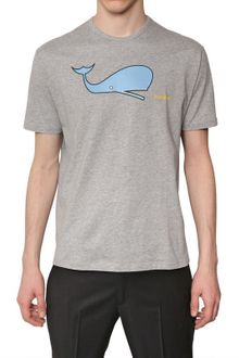 Jil Sander Whale Print Melange Jersey T-shirt - Lyst