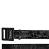 Lanvin 50mm Covered Buckle Patent Leather Belt in Black - Lyst