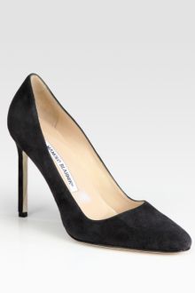 Manolo Blahnik Bb Suede Pumps - Lyst