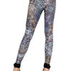 Mcq By Alexander Mcqueen Feather Print Lycra Jersey Leggings in Blue (teal) - Lyst