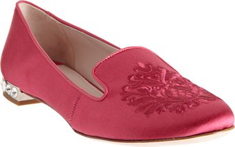 Miu Miu Embroidered Slipon - Lyst