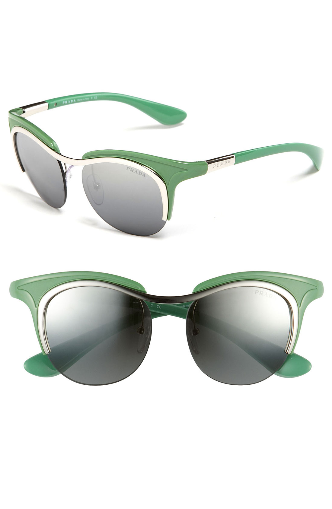 prada glasses green frame