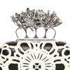 Alexander Mcqueen Leather Short Knuckle Box Clutch in Black - Lyst