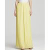 Alice + Olivia Maxi Skirt Viva Pleated in Yellow (light yellow) - Lyst