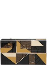 Burberry Prorsum Mosaic Rigid Perspex Clutch