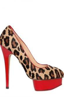 Charlotte Olympia 140mm Leopard Print Ponyskin Polly Pumps - Lyst