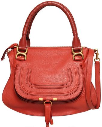 Chloé Medium Marcie Textured Leather - Lyst