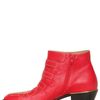 Chloé 45mm Susannah Studded Low Boots in Red - Lyst