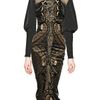 Etro Silk Taffeta and Velvet Dress in Black - Lyst