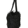 Gareth Pugh Mongolian Fur and Leather Shoulder Bag in Black for Men - Lyst