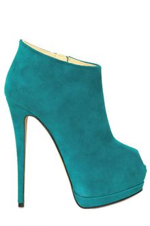 Giuseppe Zanotti 140mm Suede Open Toe Low Boots - Lyst