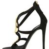 Giuseppe Zanotti 110mm Suede Wave Sandals in Gold (black) - Lyst