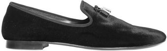 Giuseppe Zanotti Velvet Loafers - Lyst