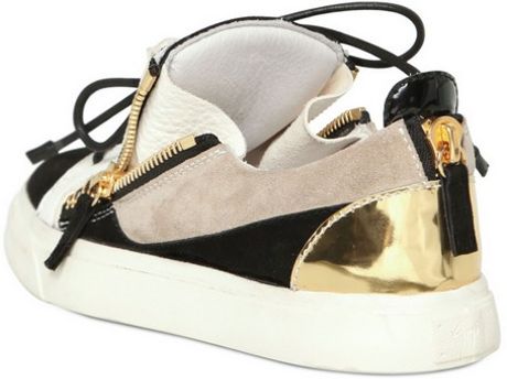 giuseppe zanotti suede sneaker
