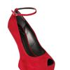 Giuseppe Zanotti 150mm Suede Open Toe Sculptural Wedges in Red (wine) - Lyst