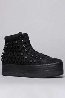 Jeffrey Campbell The Studded Homg Sneaker in Black Suede - Lyst