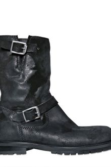 Jimmy Choo Rubber Suede Shearling York Boots - Lyst
