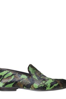 Jimmy Choo Camouflage Print Ponyskin Loafers - Lyst