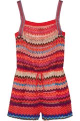 Missoni Adria Crochet knit Playsuit