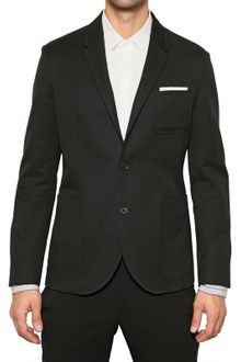Neil Barrett Wool Cotton Gabardine Jacket - Lyst