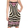 Roberto Cavalli Printed Stretch Matte Satin Silk Dress in Multicolor (zebra) - Lyst