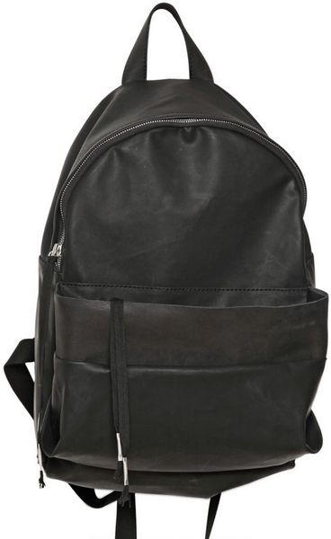 Silent - Damir Doma Waxed Cotton Backpack in Black for Men | Lyst
