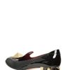 Valentino 30mm Patent Macro Stud Loafers in Black - Lyst