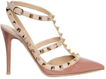 Valentino 100mm Rock Stud Patent Pumps - Lyst