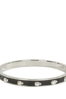 Alexander McQueen Skinny 3d Enamel Skull Bangle - Lyst
