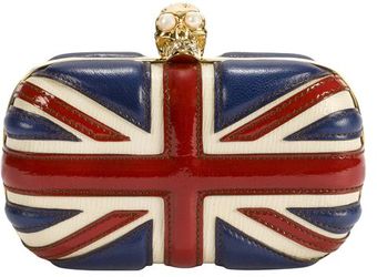 Alexander McQueen Britannia Skull Box Clutch - Lyst