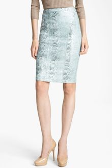 Blumarine Metallic Python Print Skirt - Lyst