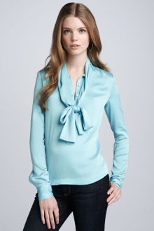 Diane Von Furstenberg Daria Tieneck Blouse - Lyst
