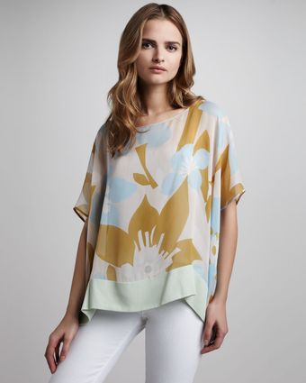 Diane Von Furstenberg New Hanky Printed Top - Lyst