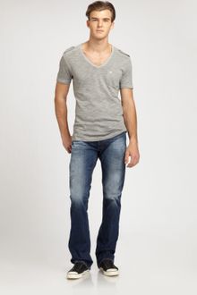 Diesel Slub Yarn Cotton Tee - Lyst