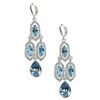 Givenchy Silver Tone Aqua and Sapphire Crystal Chandelier Earrings in Blue (silver) - Lyst