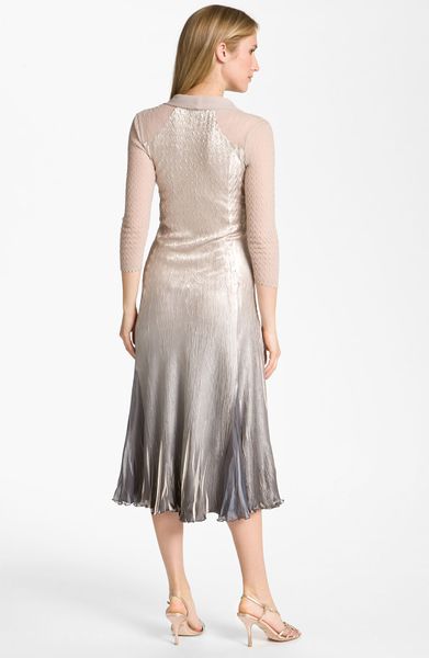 shiny charmeuse cowl neck
