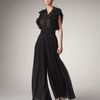 Rachel Zoe Delfina Pleated Chiffon Pants in Black - Lyst