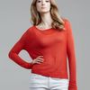 Rag & Bone Longsleeve Beach Top in Red (tangerine) - Lyst