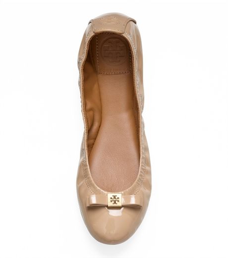 tory burch eddie ballet flat with crystal bow