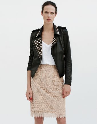 Zara Long Guipure Lace Skirt - Lyst